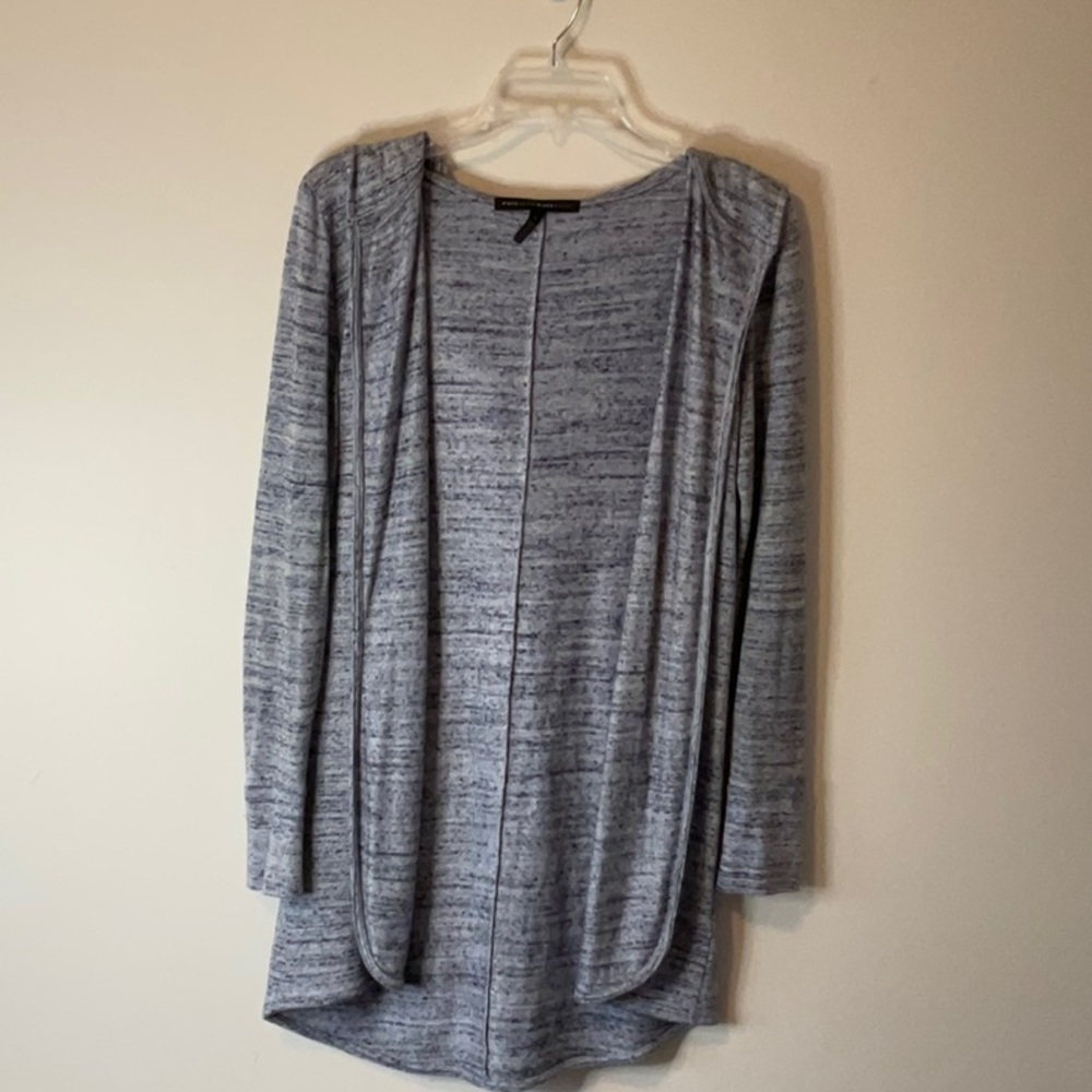 WHBM Blue and Grey Hooded Sweater